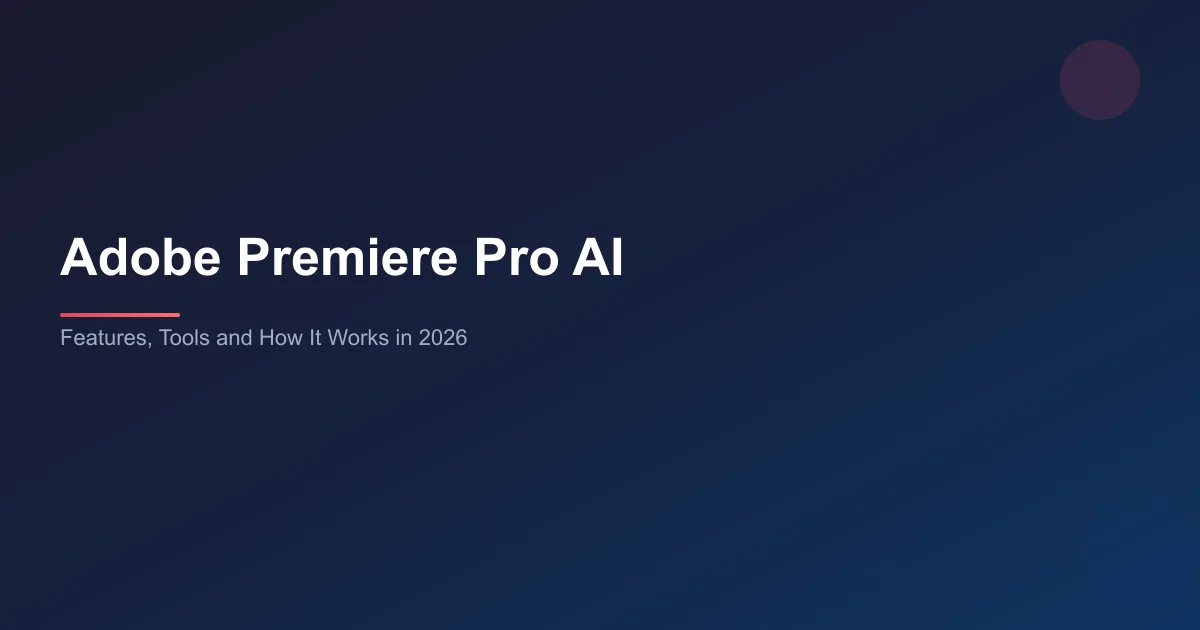 Adobe Premiere Pro AI video editing features interface showing Generative Extend and Object Mask tools