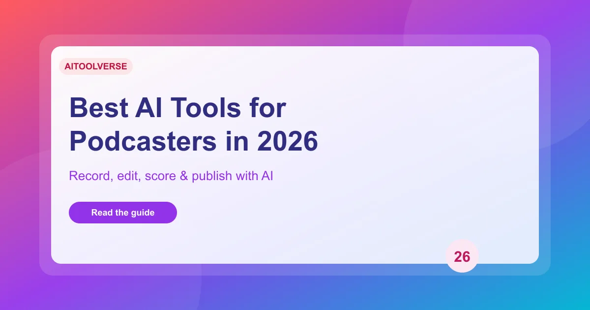 Best AI tools for podcasters 2026 comparison