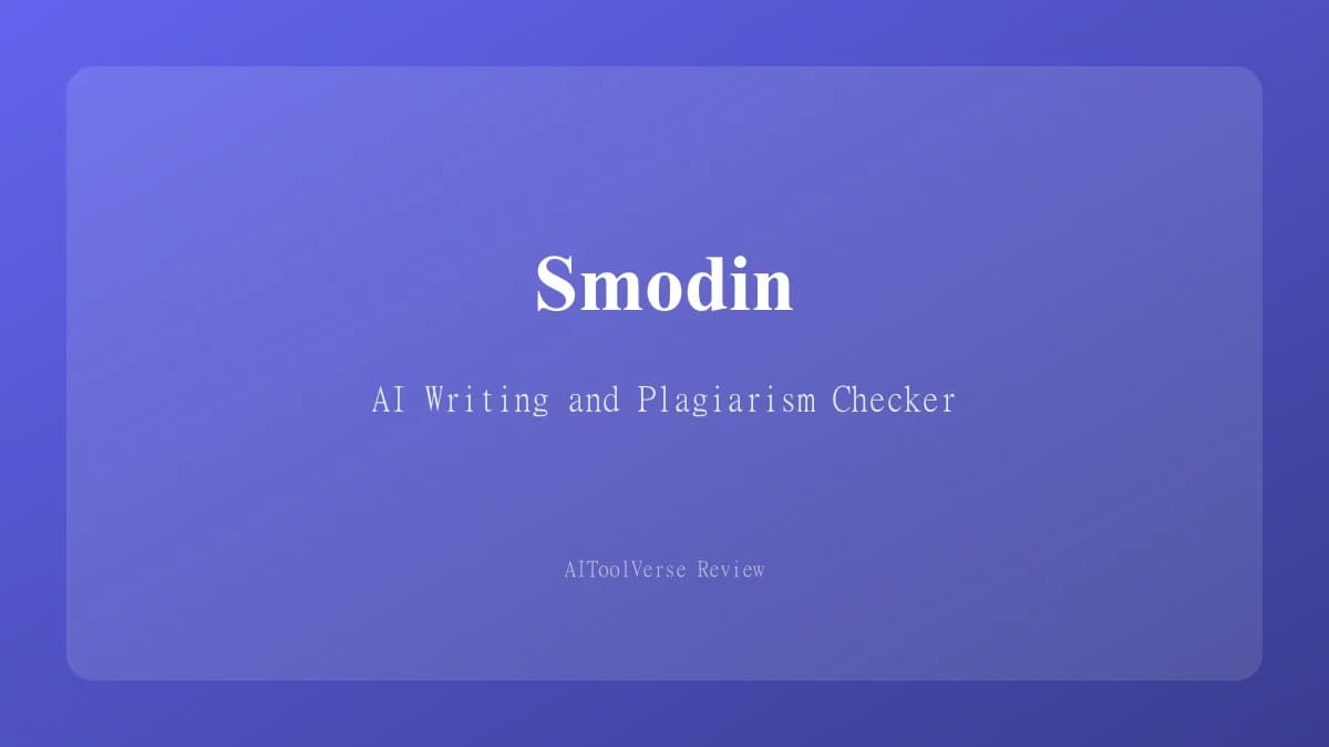 Smodin AI writing platform showing content detector and humanizer tools in a single workspace