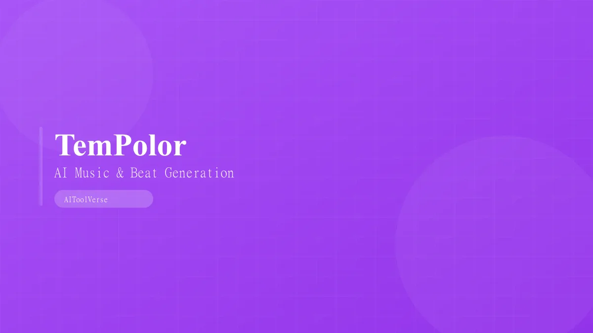 TemPolor AI music and beat generation tool interface