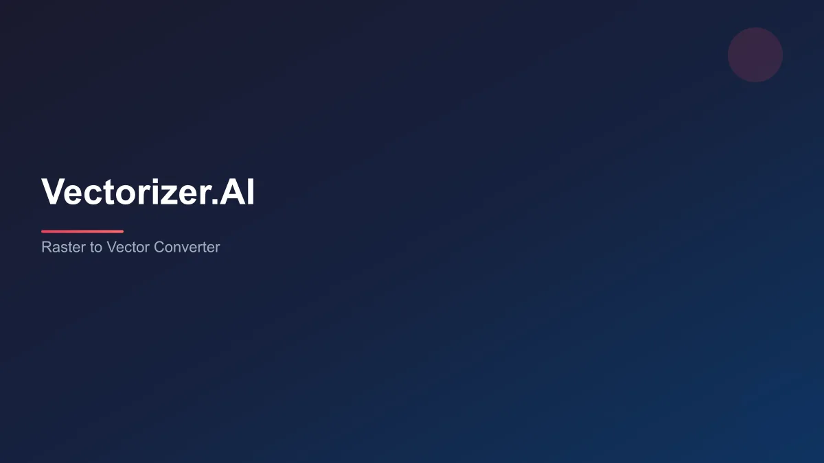 Vectorizer.AI raster to vector converter interface